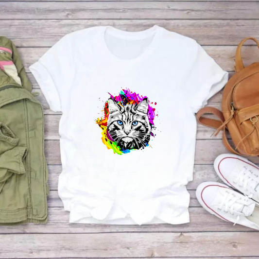 Tricou  Colored Cat 2