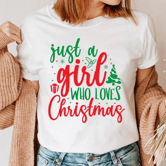 Tricou Girl who loves Christmas