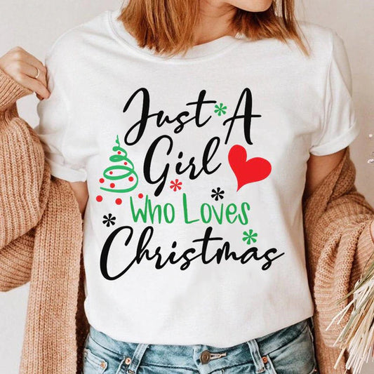 Tricou Girl who loves Christmas 2