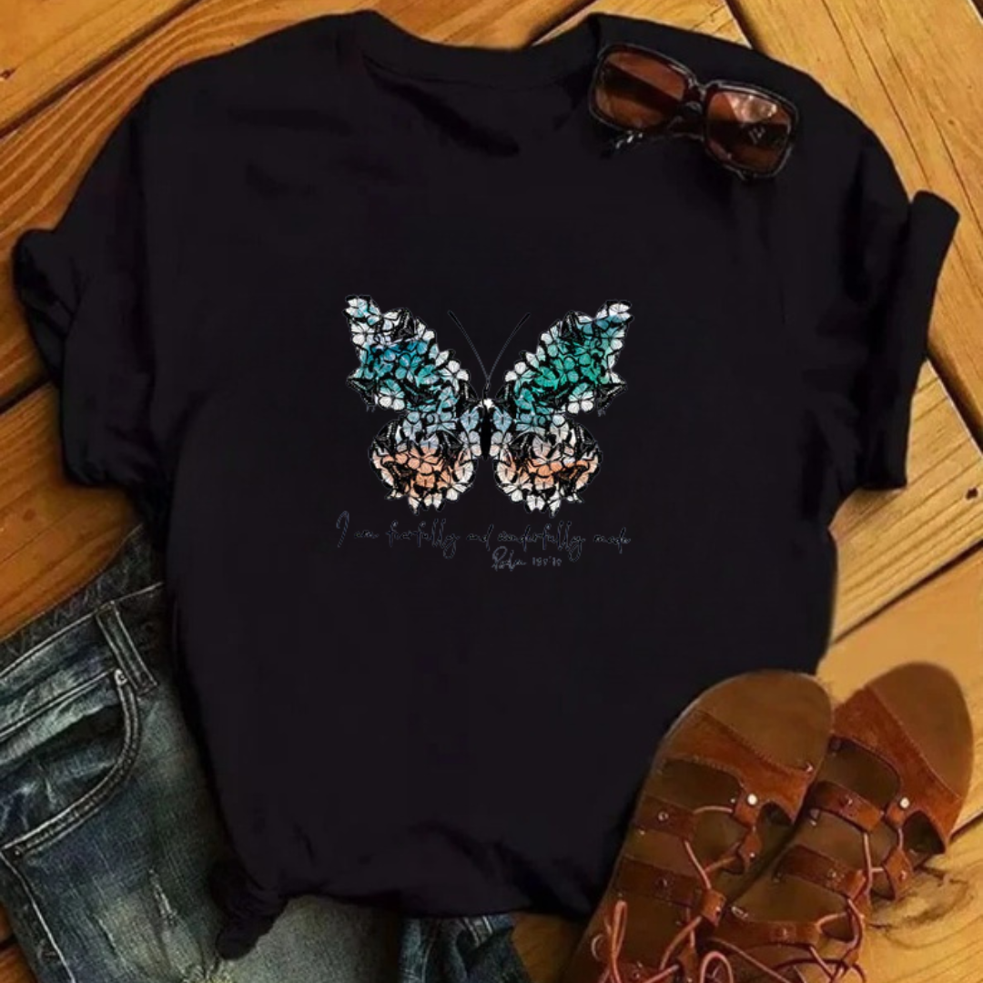 Tricou  Colored Butterfly