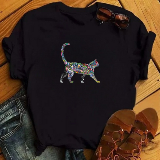 Tricou Colored Cat