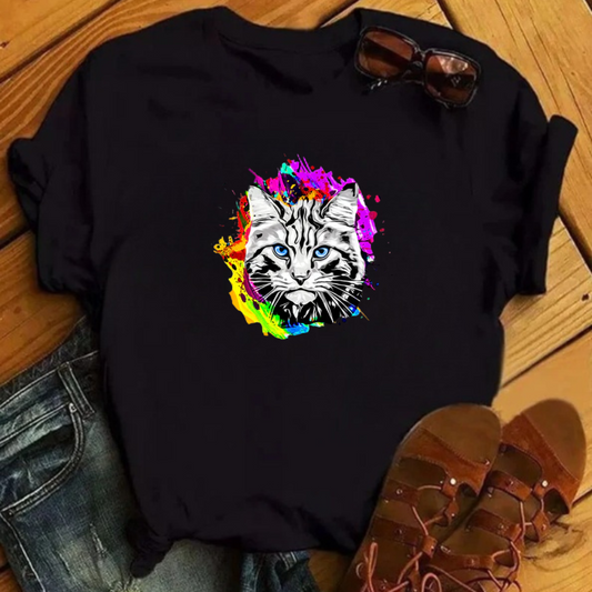 Tricou Colored Cat