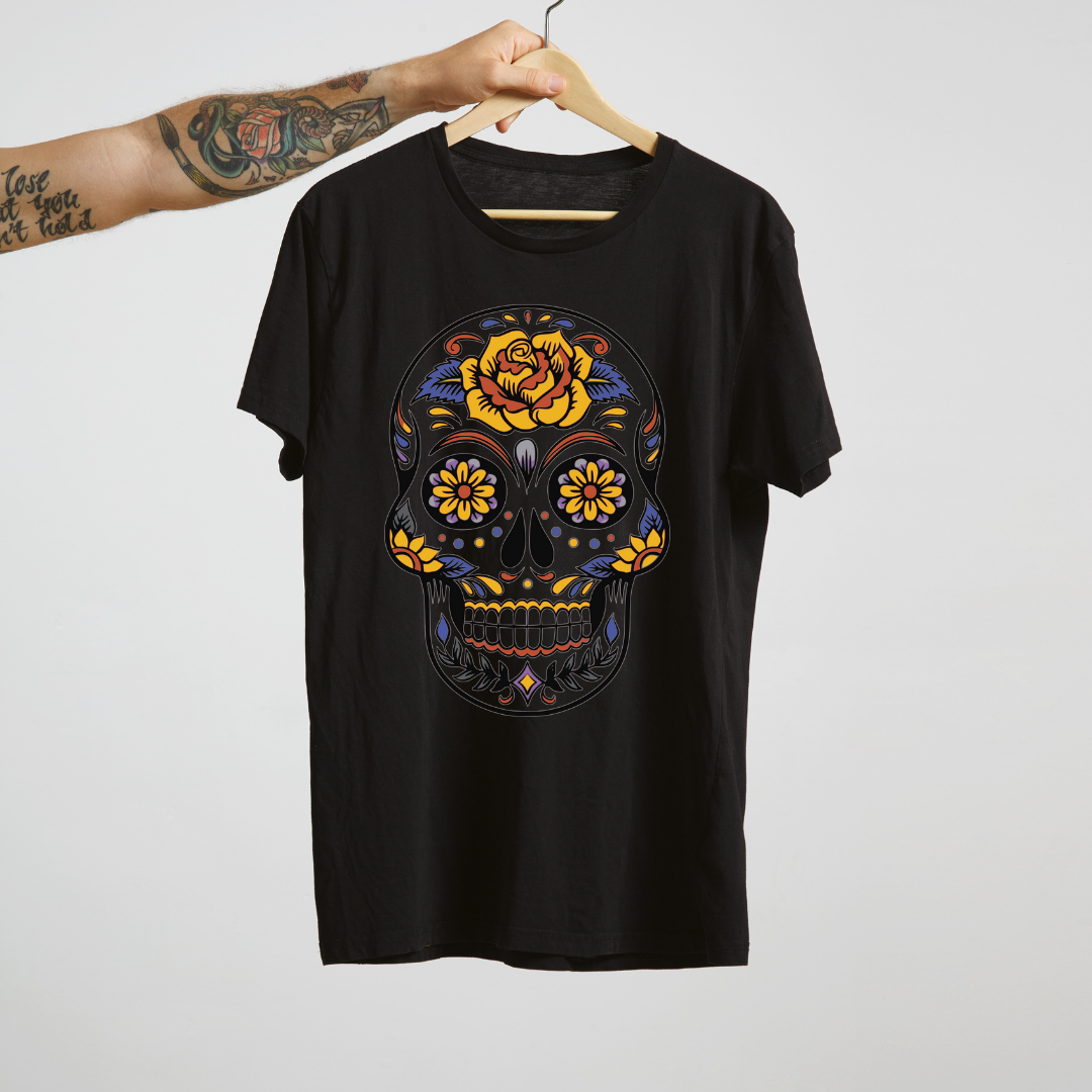 Tricou Floral Skull