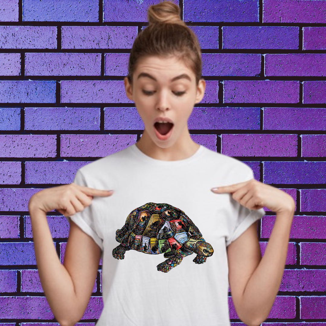 Tricou Colored Turtle