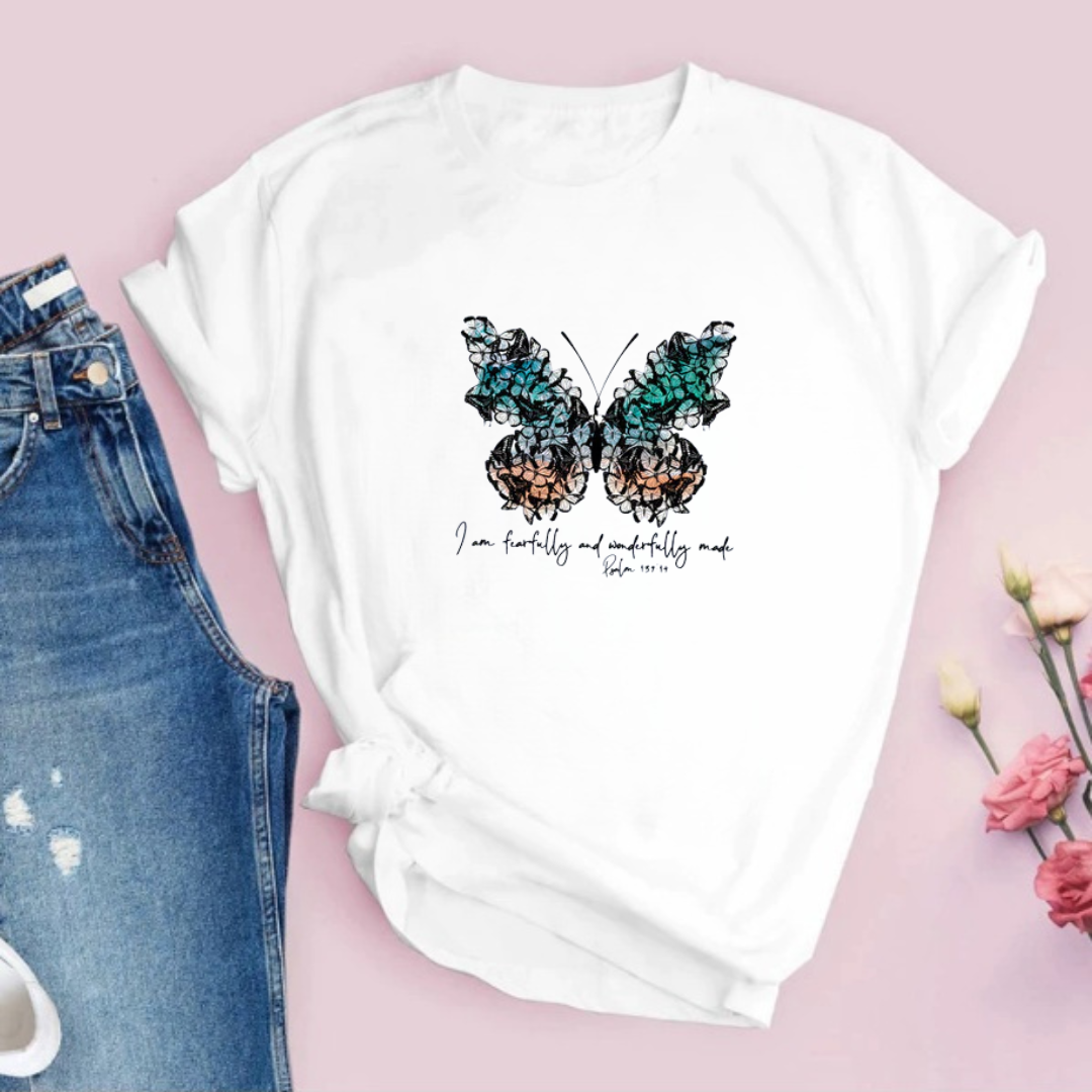Tricou Colored Butterfly