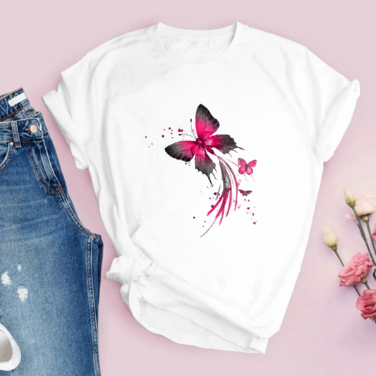 Tricou  Red Butterfly