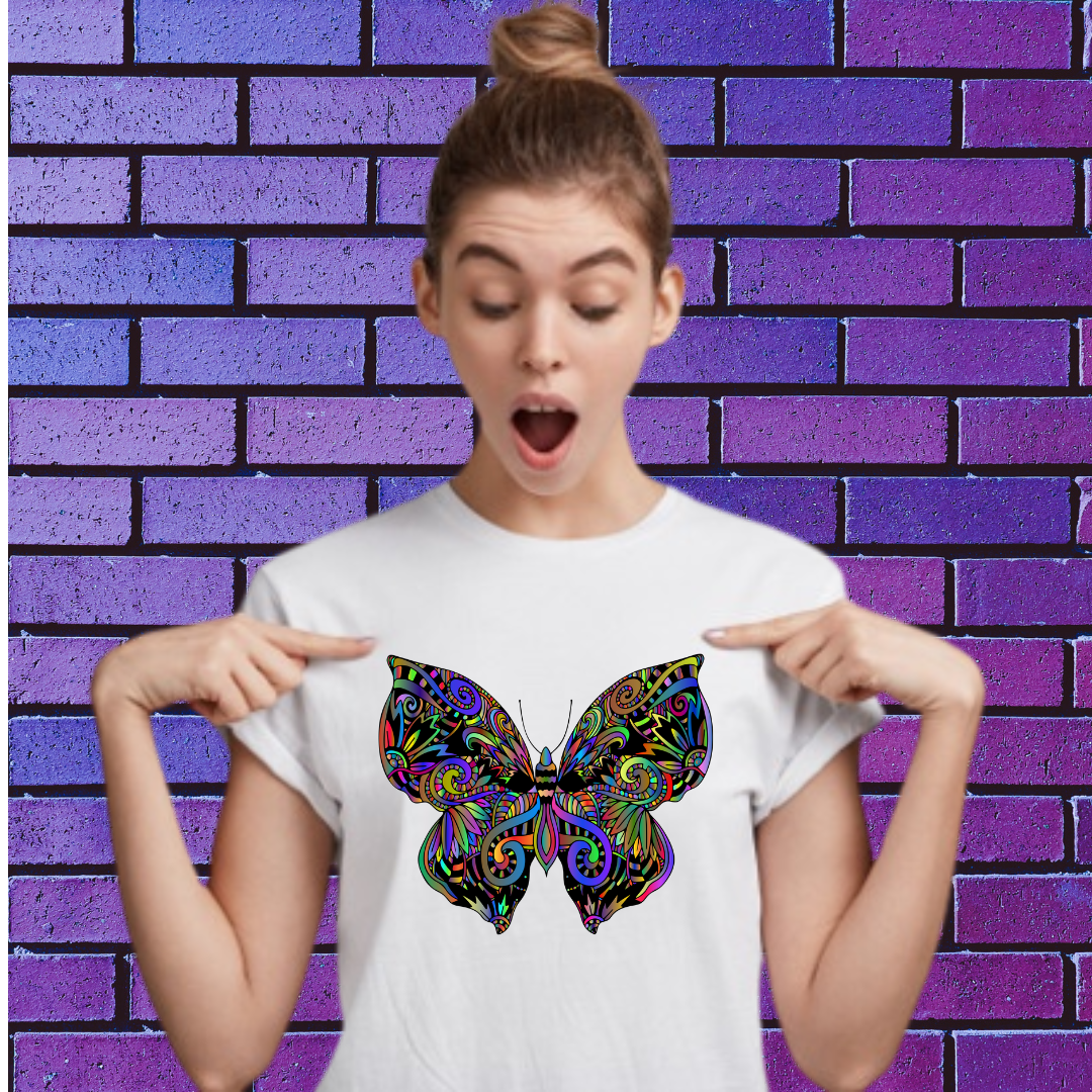 Tricou Colored Butterfly