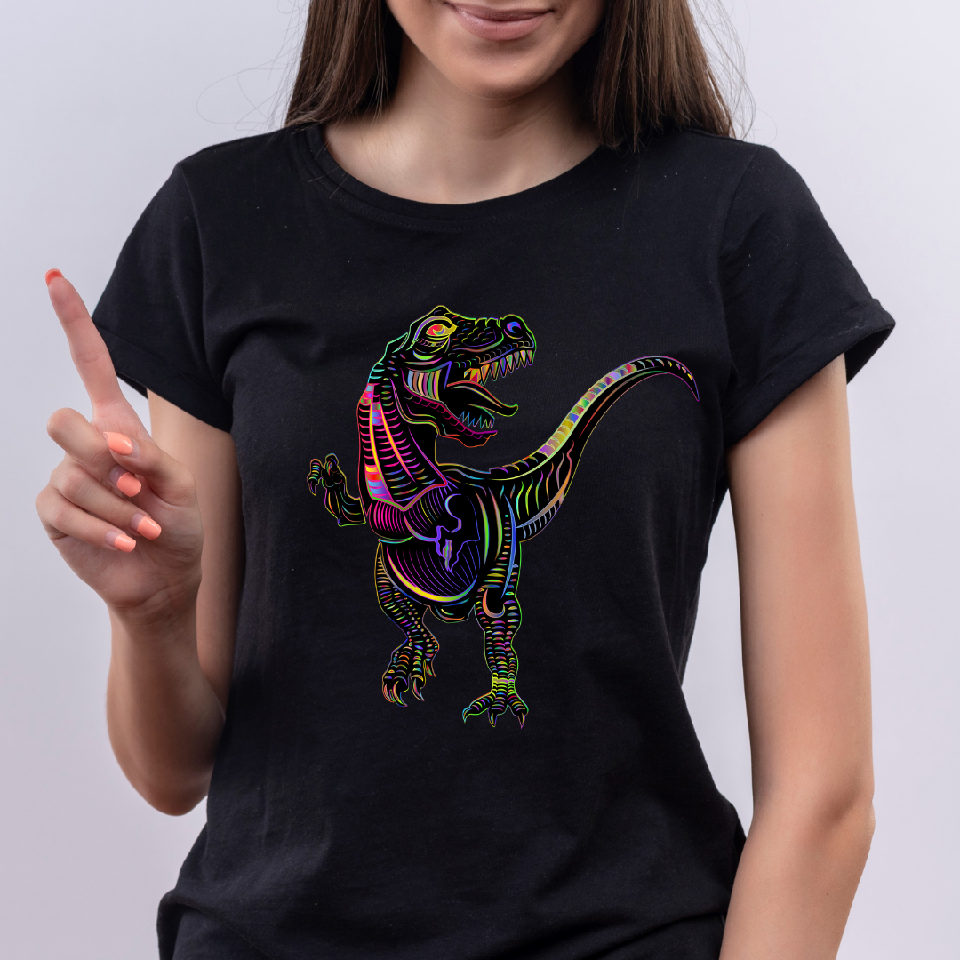 Tricou Negru Colored Dragon