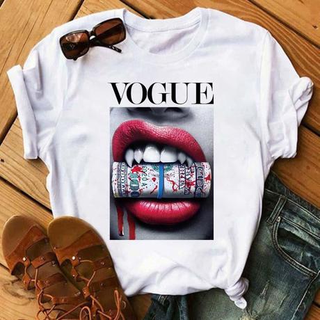 Tricou Money Lips Vogue