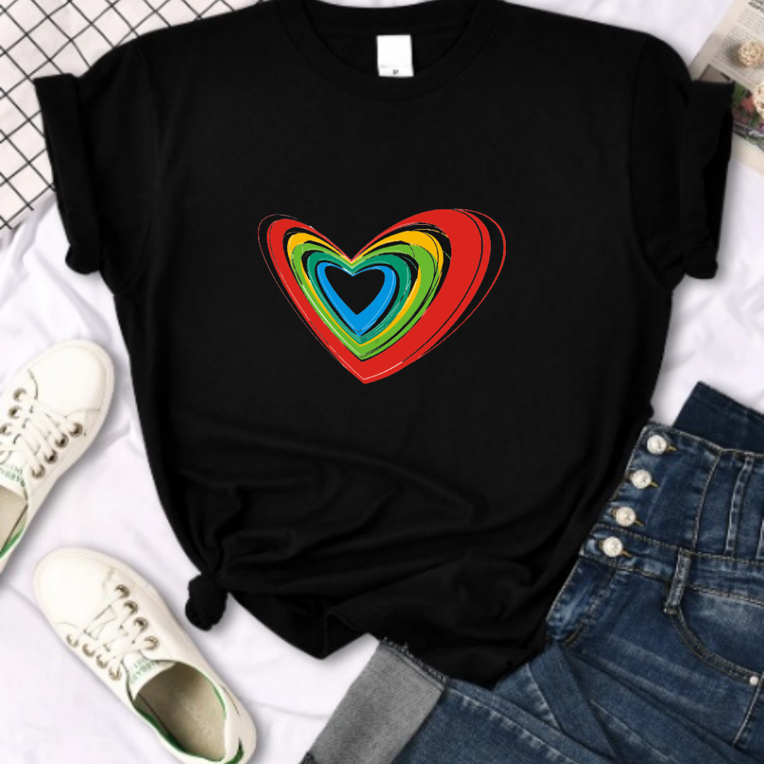 Tricou Colored Heart